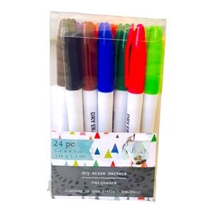 24Pc Dry Erase Markers Boxed Set NWT
